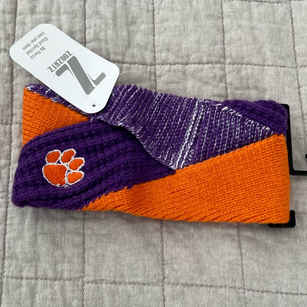 Clemson Tigers 🐅 Women's Winter Headband - Hand-Knit Ear Warmer New 🐾